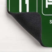 Essen Sie Schlaf-Tennis Mousepad (Ecke)