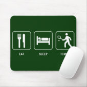 Essen Sie Schlaf-Tennis Mousepad (Mit Mouse)