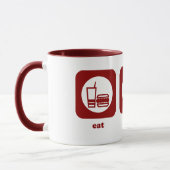 Essen Sie. Schlaf. Tennis. Tasse (Links)