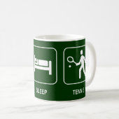 Essen Sie Schlaf-Tennis-Tasse Kaffeetasse (VorderseiteRechts)