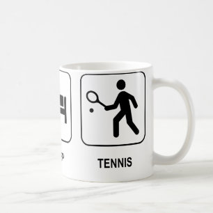 Essen Sie Schlaf-Tennis-Tasse Kaffeetasse