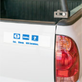 Essen Sie. Schlaf. Tötungszombies Autoaufkleber (Auf Lkw)