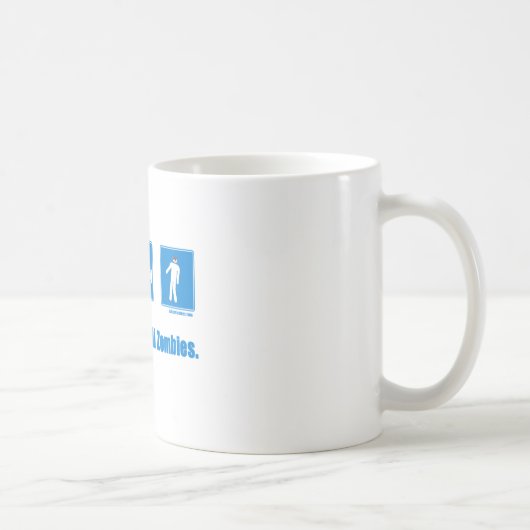 Essen Sie. Schlaf. Tötungszombies Kaffeetasse (Rechts)