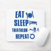 Essen Sie Schlaf Triathlon Mousepad (Mit Mouse)