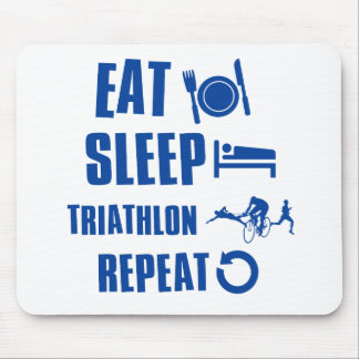 Essen Sie Schlaf Triathlon Mousepad