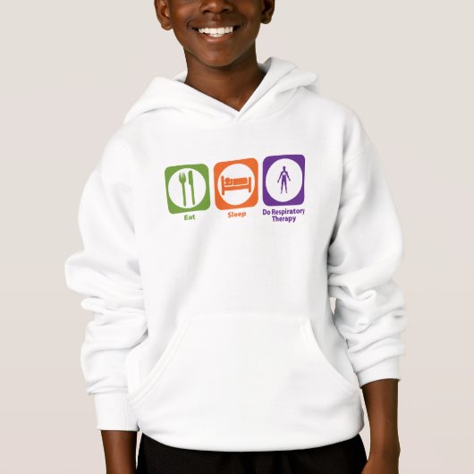 Essen Sie Schlaf tun Atmungstherapie Hoodie (Vorderseite)