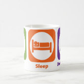 Essen Sie Schlaf tun Befolgung Kaffeetasse (Mittel)