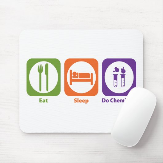 Essen Sie Schlaf tun Chemie Mousepad (Mit Mouse)