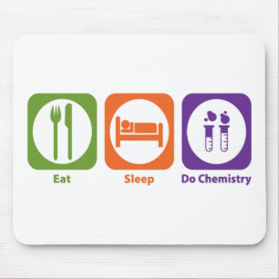 Essen Sie Schlaf tun Chemie Mousepad