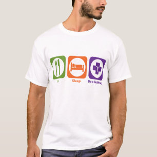 Essen Sie Schlaf tun einen Sitz T-Shirt