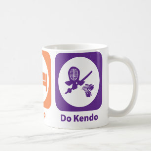 Essen Sie Schlaf tun Kendo Kaffeetasse
