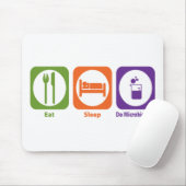 Essen Sie Schlaf tun Mikrobiologie Mousepad (Mit Mouse)