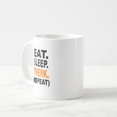 Essen Sie. Schlaf. Twerk. Kaffeetasse (Vorderseite Links)