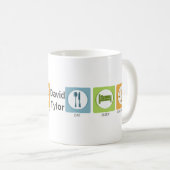 Essen Sie Schlaf, üben Sie Recht Kaffeetasse (VorderseiteRechts)