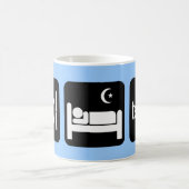 Essen Sie Schlaf unterrichten Kaffeetasse (Mittel)