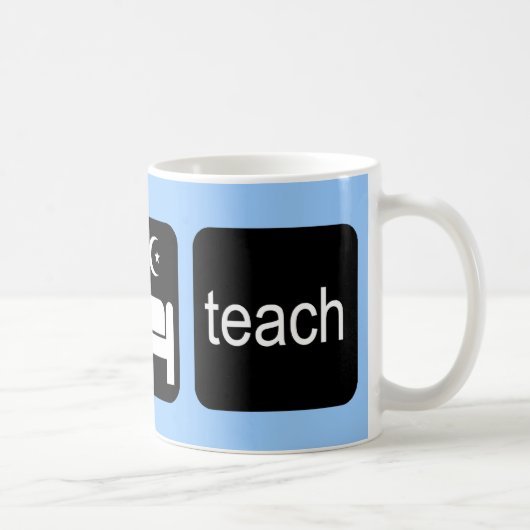 Essen Sie Schlaf unterrichten Kaffeetasse (Rechts)