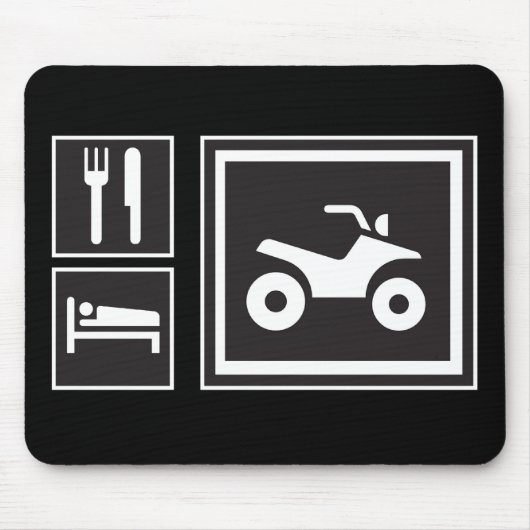 Essen Sie Schlaf VIERERKABEL! Mousepad (Vorne)