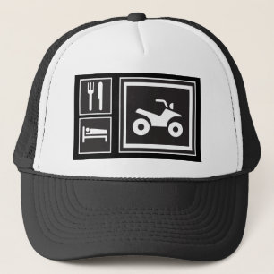 Essen Sie Schlaf VIERERKABEL! Truckerkappe