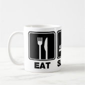 Essen Sie Schlaf-Vogel (Behälter) Kaffeetasse (Links)