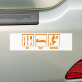 Essen Sie Schlaf-Volleyball Autoaufkleber (Auf Auto)