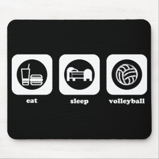 Essen Sie. Schlaf. Volleyball. Mousepad