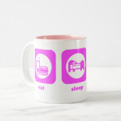 Essen Sie. Schlaf. Volleyball. Tasse (Vorderseite Links)