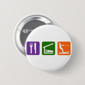Essen Sie Schlaf-Wasserski Button (Vorne & Hinten)