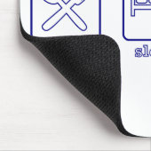 Essen Sie… Schlaf-… weißen Wein Mousepad (Ecke)