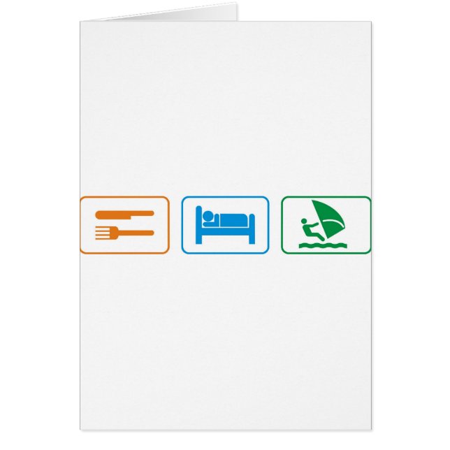 essen Sie Schlaf windsurf (Vorne)