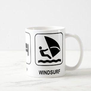 Essen Sie Schlaf Windsurf Tasse