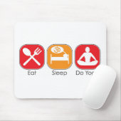 Essen Sie Schlaf-Yoga Mousepad (Mit Mouse)