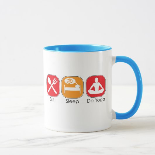 Essen Sie Schlaf-Yoga Tasse (Rechts)