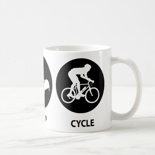 Essen Sie Schlaf-Zyklus Kaffeetasse (Rechts)