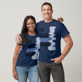 Essen Sie schlafabsetzendes Shirt Wiederholung des (Unisex)