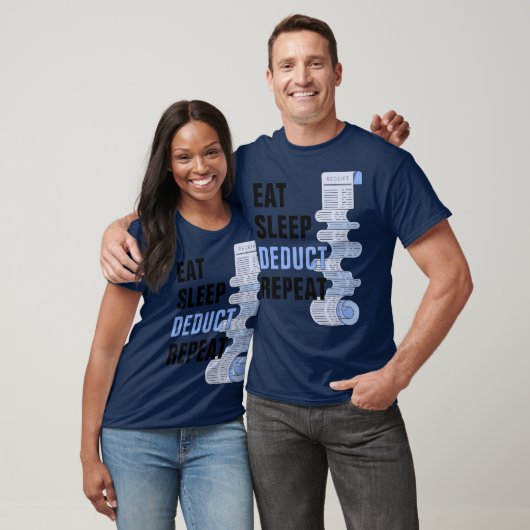 Essen Sie schlafabsetzendes Shirt Wiederholung des (Unisex)