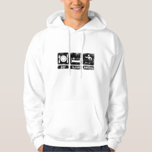 Essen Sie SchlafAikido Hoodie