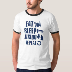 Essen Sie SchlafAikido T-Shirt