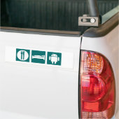 Essen Sie SchlafAndroid Autoaufkleber (Auf Lkw)