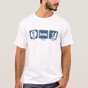 essen Sie Schlafaufstieg T-Shirt