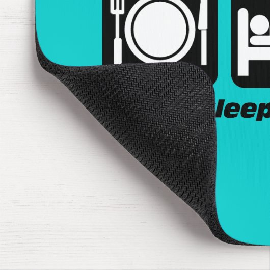 essen Sie Schlafbadminton Mousepad (Ecke)