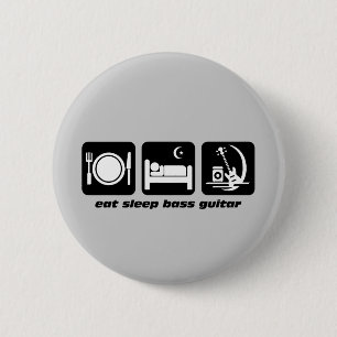 essen Sie Schlafbass-Gitarre Button