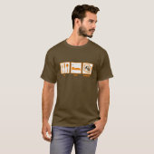 Essen Sie Schlafblackjack-T - Shirt (Vorne ganz)