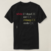Essen Sie Schlafcode Funny Computer Science Progra T-Shirt (Design vorne)