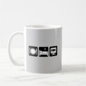 essen Sie Schlafcode Kaffeetasse (Links)