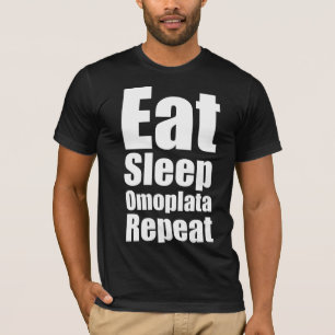 Essen Sie schlafen Omoplata wiederholen T-Shirt