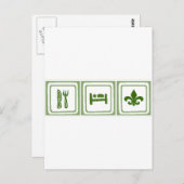 Essen Sie schlafen... Postkarte (Vorne/Hinten)