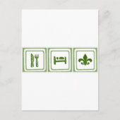 Essen Sie schlafen... Postkarte (Vorderseite)