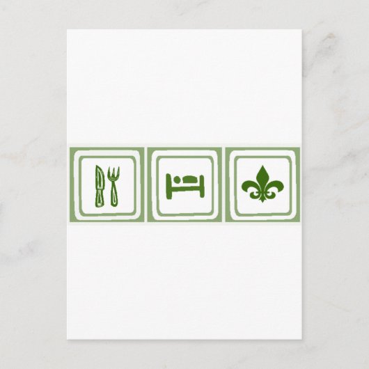 Essen Sie schlafen... Postkarte (Vorderseite)