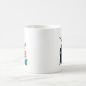 Essen Sie schlafen Power wiederholen lustig Kaffeetasse (Mittel)