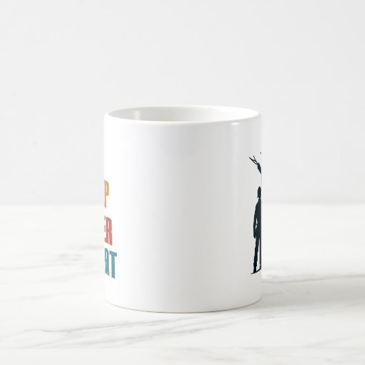 Essen Sie schlafen Power wiederholen lustig Kaffeetasse (Mittel)